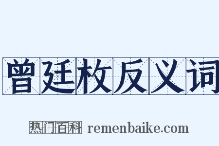 曾廷枚反义词是什么意思的图片